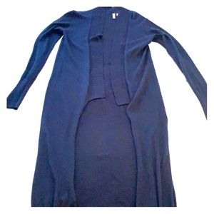 Long open front cardigan sweater